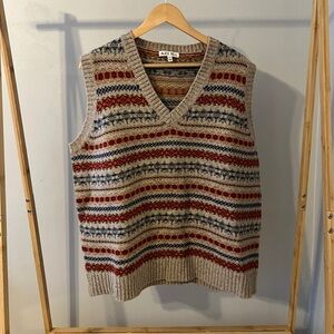 Men’s Alex Mill Knit Fair Isle Vest